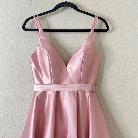 Sherri Hill Pink A-line Mini Dress Size 4 - Picture 4 of 8